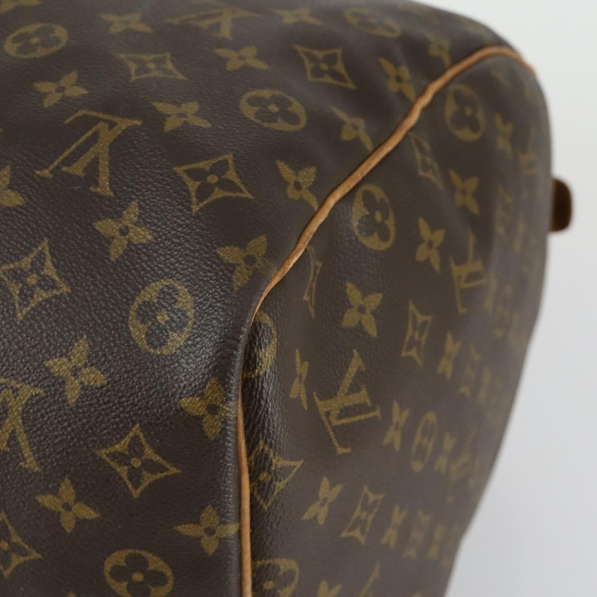 Louis Vuitton Keepall Bag Monogram Canvas, BROWN, CANVAS, Travel bag