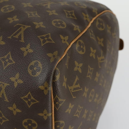 Louis Vuitton Keepall Bag Monogram Canvas, BROWN, CANVAS, Travel bag