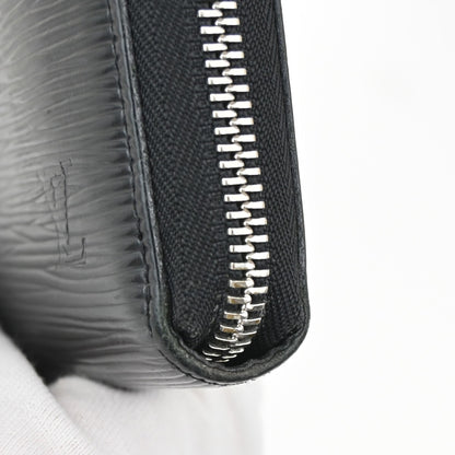 Louis Vuitton Zippy Organizer Epi Leather, BLACK, LEATHER, Wallets