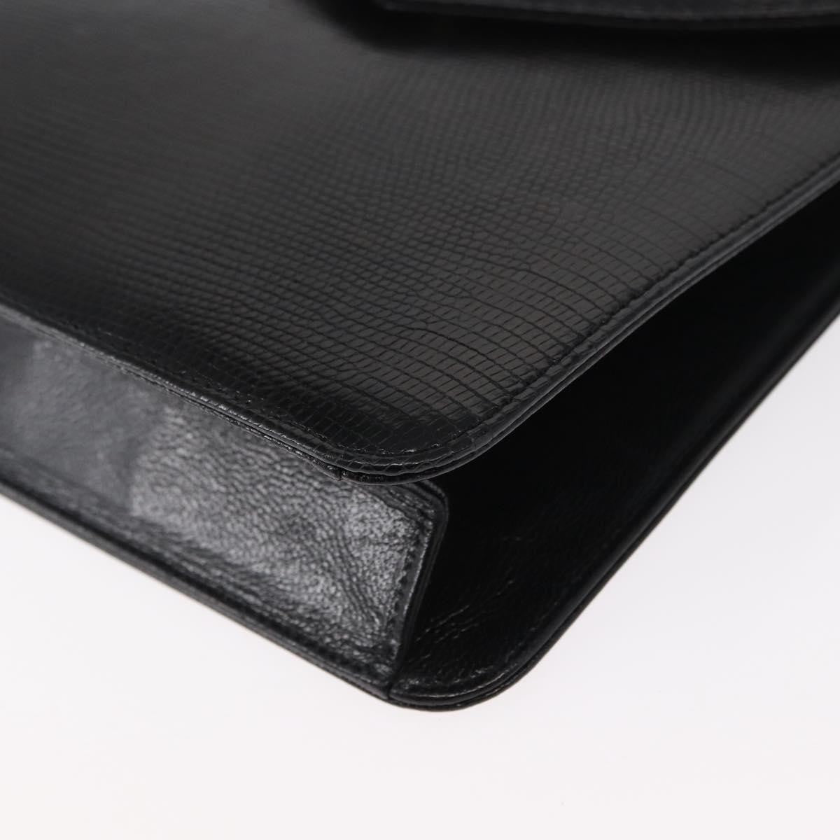 Saint Laurent Vintage Shoulder Bag Leather, BLACK, LEATHER, Shoulder bag