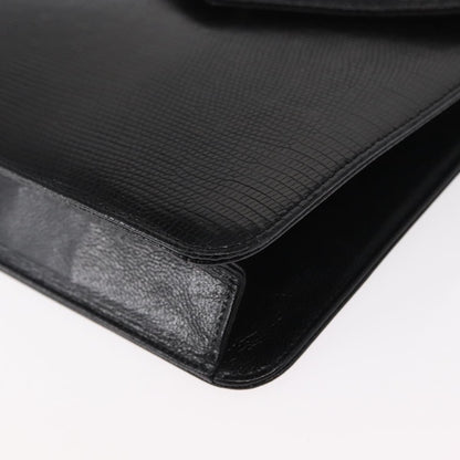 Saint Laurent Vintage Shoulder Bag Leather, BLACK, LEATHER, Shoulder bag