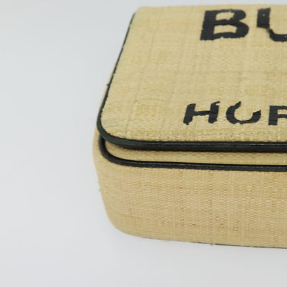 Burberry Lola Shoulder Bag Printed Raffia, BEIGE, WOOD, Shoulder bag