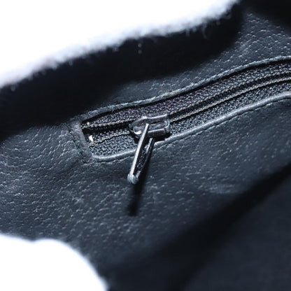 Celine Circle Logo Handbag Leather, BLACK, LEATHER, Handbag