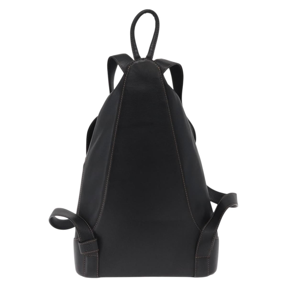Loewe Anton Backpack Leather, Black, Leather, Backpack