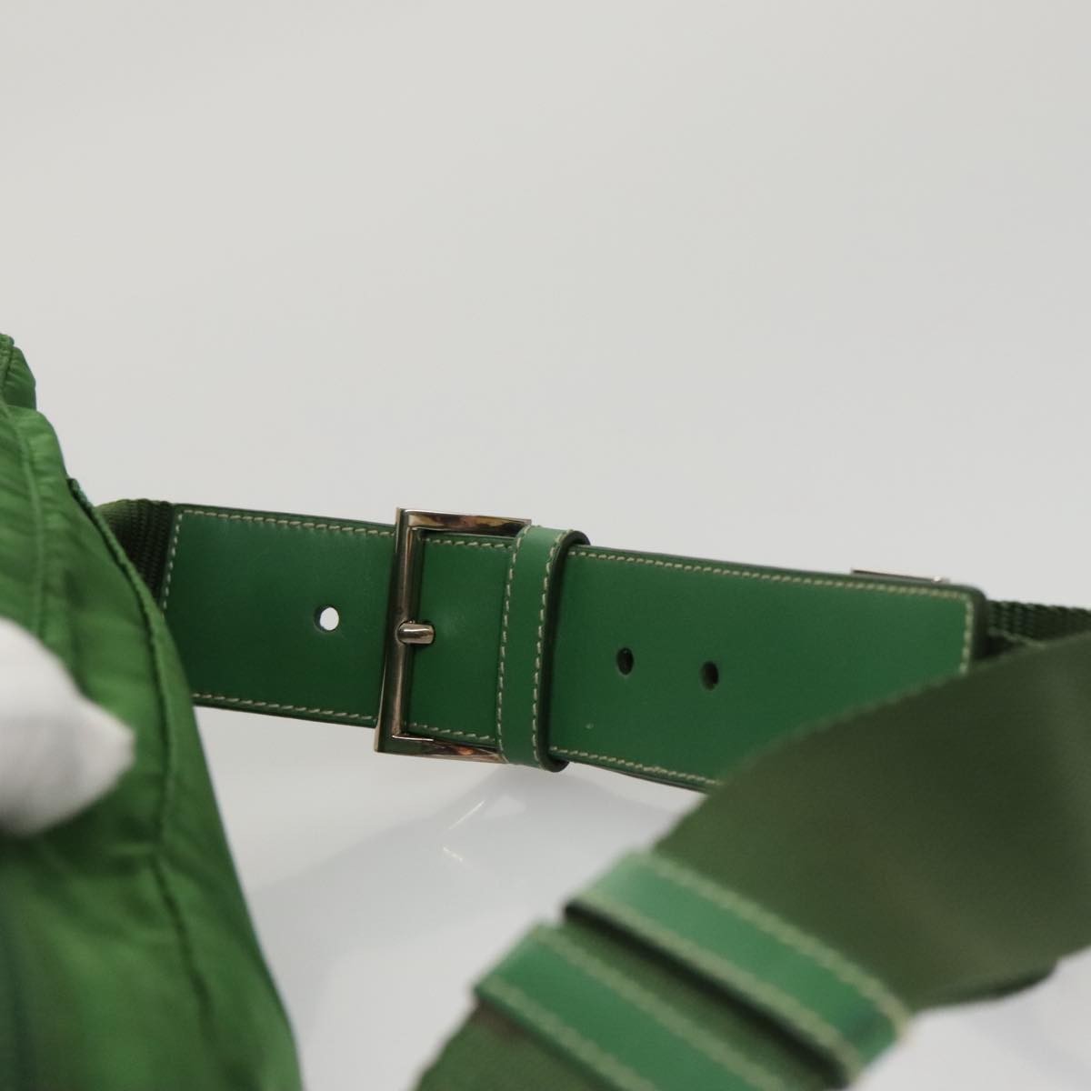 Prada Multi Pocket Zip Waist Bag Tessuto, GREEN, NYLON, Bag