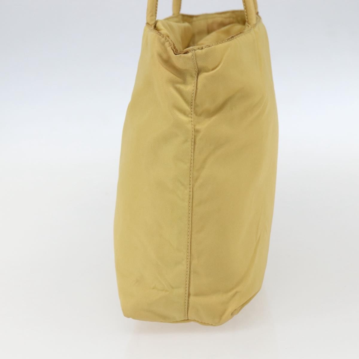 Prada Vintage Tote Tessuto, YELLOW, NYLON, Tote bag
