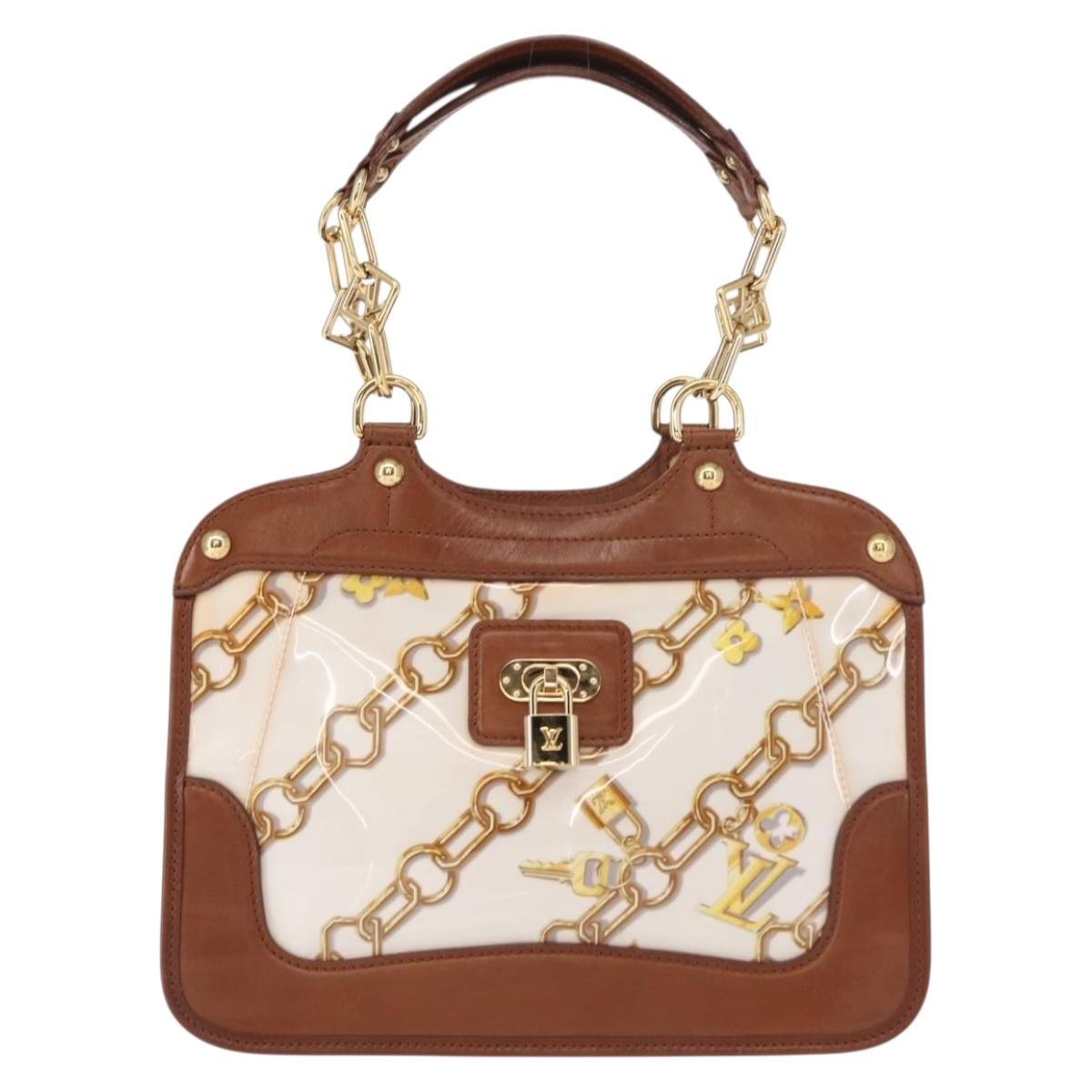 Louis Vuitton Charms Cabas PVC Over Printed Silk, BROWN, CANVAS, Handbag