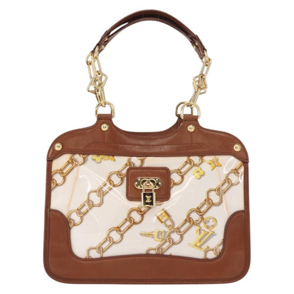 Louis Vuitton Charms Cabas PVC Over Printed Silk, BROWN, CANVAS, Handbag