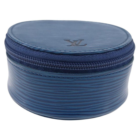 Louis Vuitton Ecrin Bijoux Jewelry Case Epi Leather, BLUE, LEATHER, Clutche & pouche