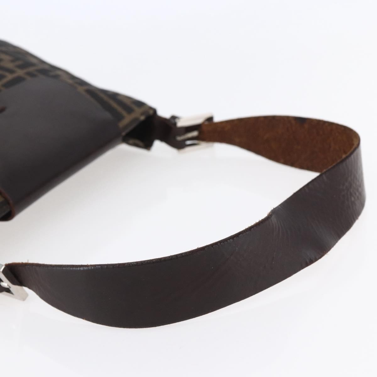 Fendi Vintage Shoulder Bag Zucca Canvas, KHAKI, CANVAS, Shoulder bag