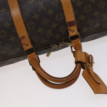 Louis Vuitton Keepall Bag Monogram Canvas, BROWN, CANVAS, Travel bag