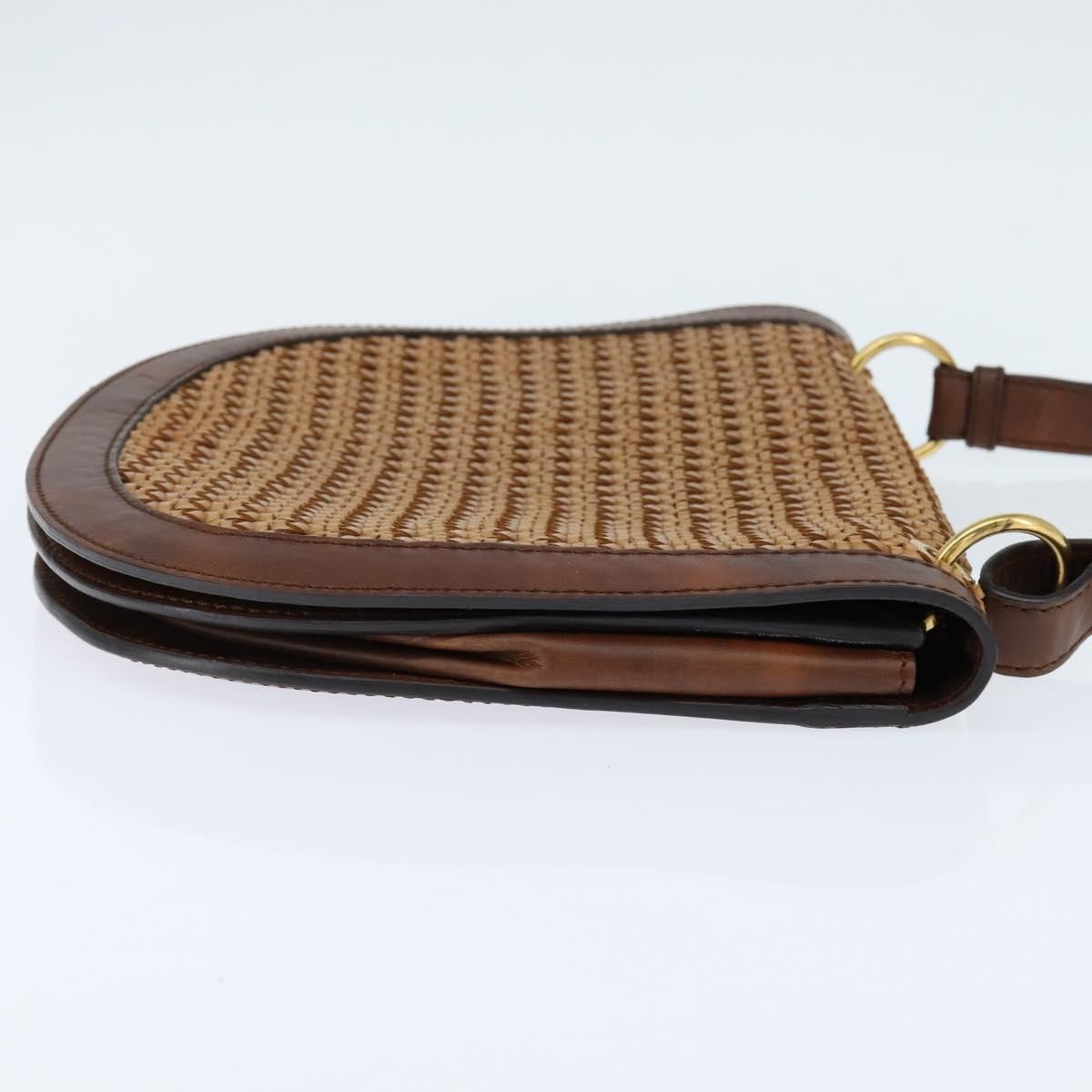 Stella McCartney Flap Shoulder Bag Polyester, BROWN, POLYESTER, Shoulder bag