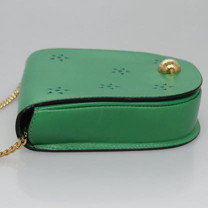Celine Shoulder Bag Leather, GREEN, LEATHER, Shoulder bag