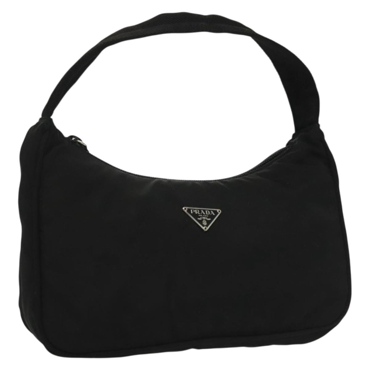 Prada Hobo Tessuto, BLACK, NYLON, Handbag