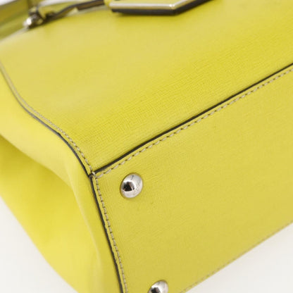 Fendi 2Jours Bag Leather, YELLOW, LEATHER, Handbag
