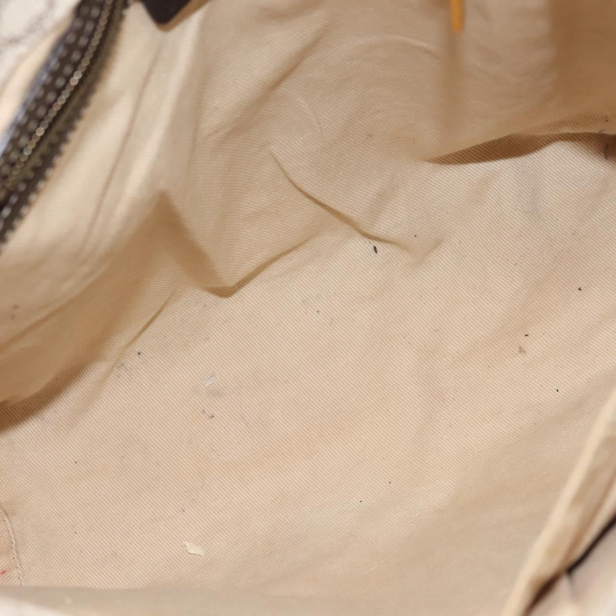 Celine Vintage Macadam Tote bag Canvas, WHITE, CANVAS, Tote bag