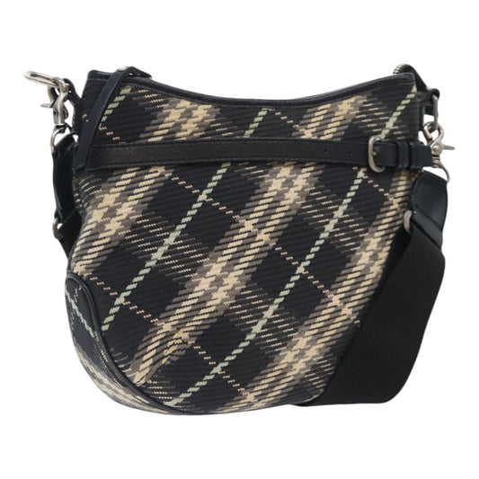 Burberry Nova Check Blue Label Canvas, BLACK, CANVAS, Shoulder bag