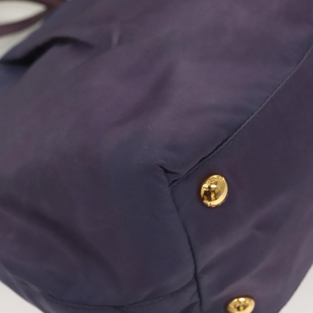 Prada Bow Tote Tessuto, PURPLE, NYLON, Handbag