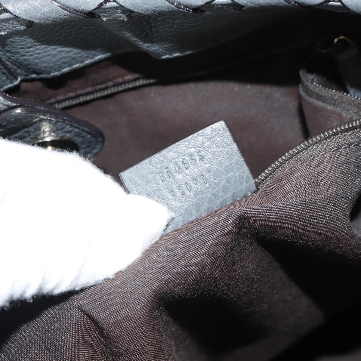 Gucci Bamboo Tassel Tote Leather, GRAY, LEATHER, Tote bag