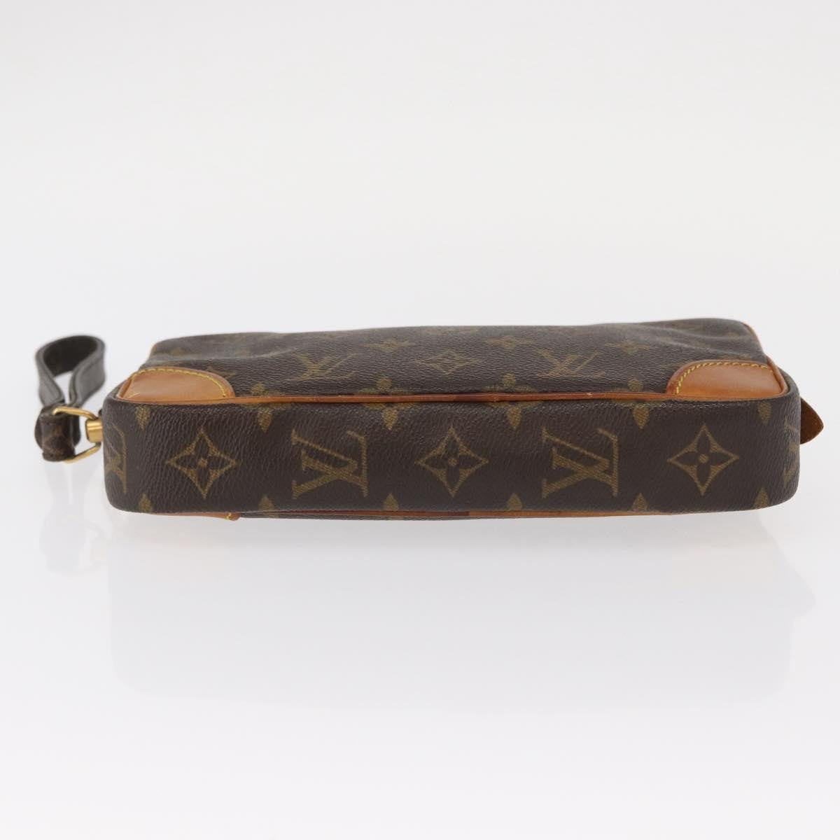 Louis Vuitton Marly Dragonne Clutch Monogram Canvas, BROWN, CANVAS, Clutche & pouche