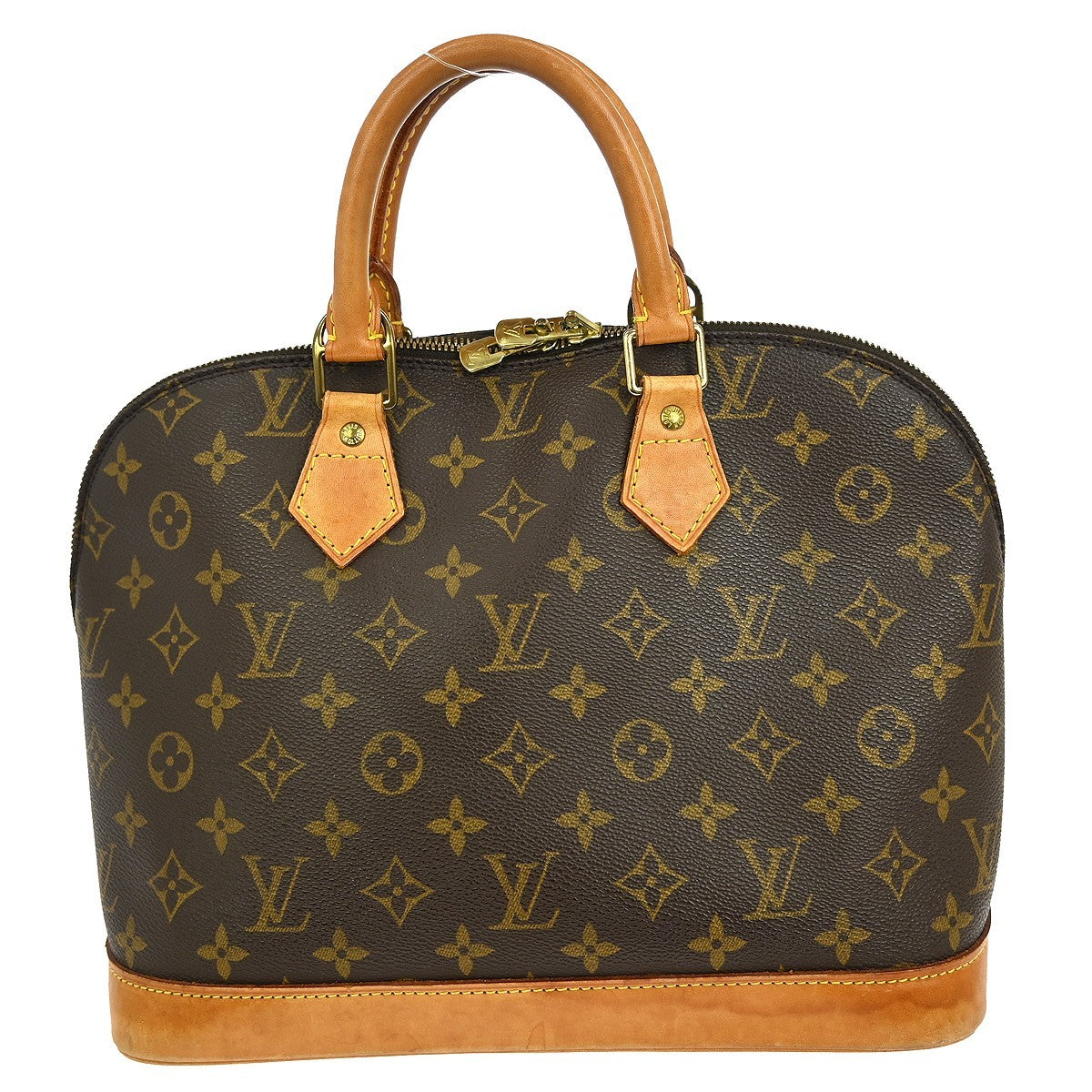 Louis Vuitton Alma Handbag Monogram Canvas, BROWN, CANVAS, Handbag