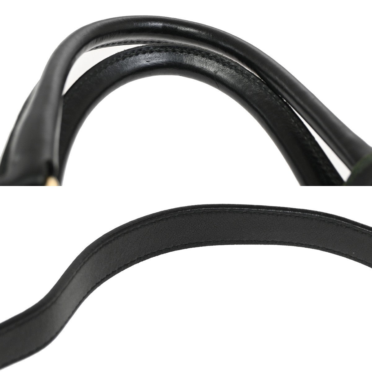 Salvatore Ferragamo Double Gancini Side Buckle Tote Leather, BLACK, LEATHER, Tote bag