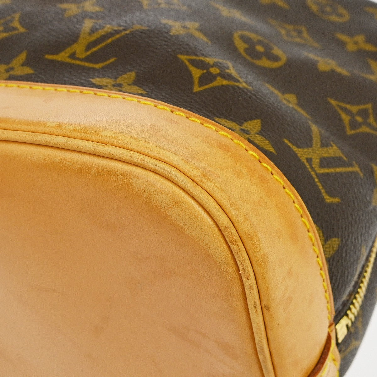 Louis Vuitton Alma Handbag Monogram Canvas, Brown, Canvas, Handbag