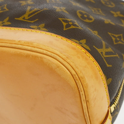 Louis Vuitton Alma Handbag Monogram Canvas, Brown, Canvas, Handbag