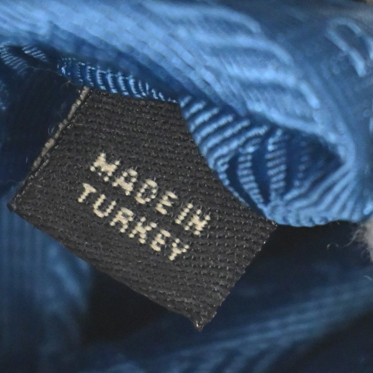 Prada Vintage Tote Leather, BLUE, LEATHER, Tote bag