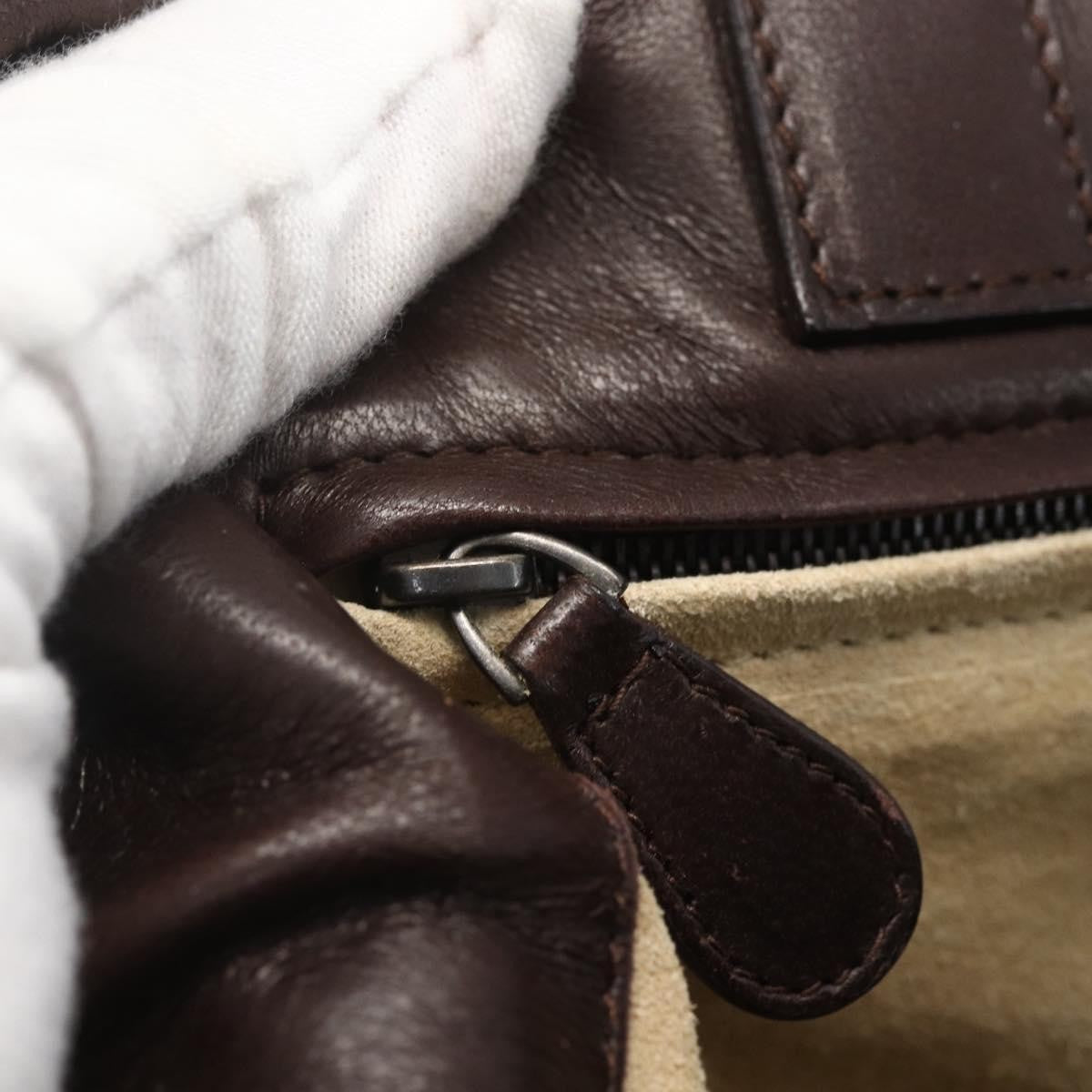 Bottega Veneta Intrecciato Handbag Leather, BROWN, LEATHER, Handbag