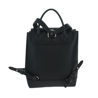 Louis Vuitton Lockme Backpack Leather, BLACK, LEATHER, Backpack