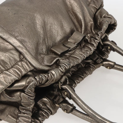 Salvatore Ferragamo Vala Handbag Leather, GOLD, LEATHER, Handbag