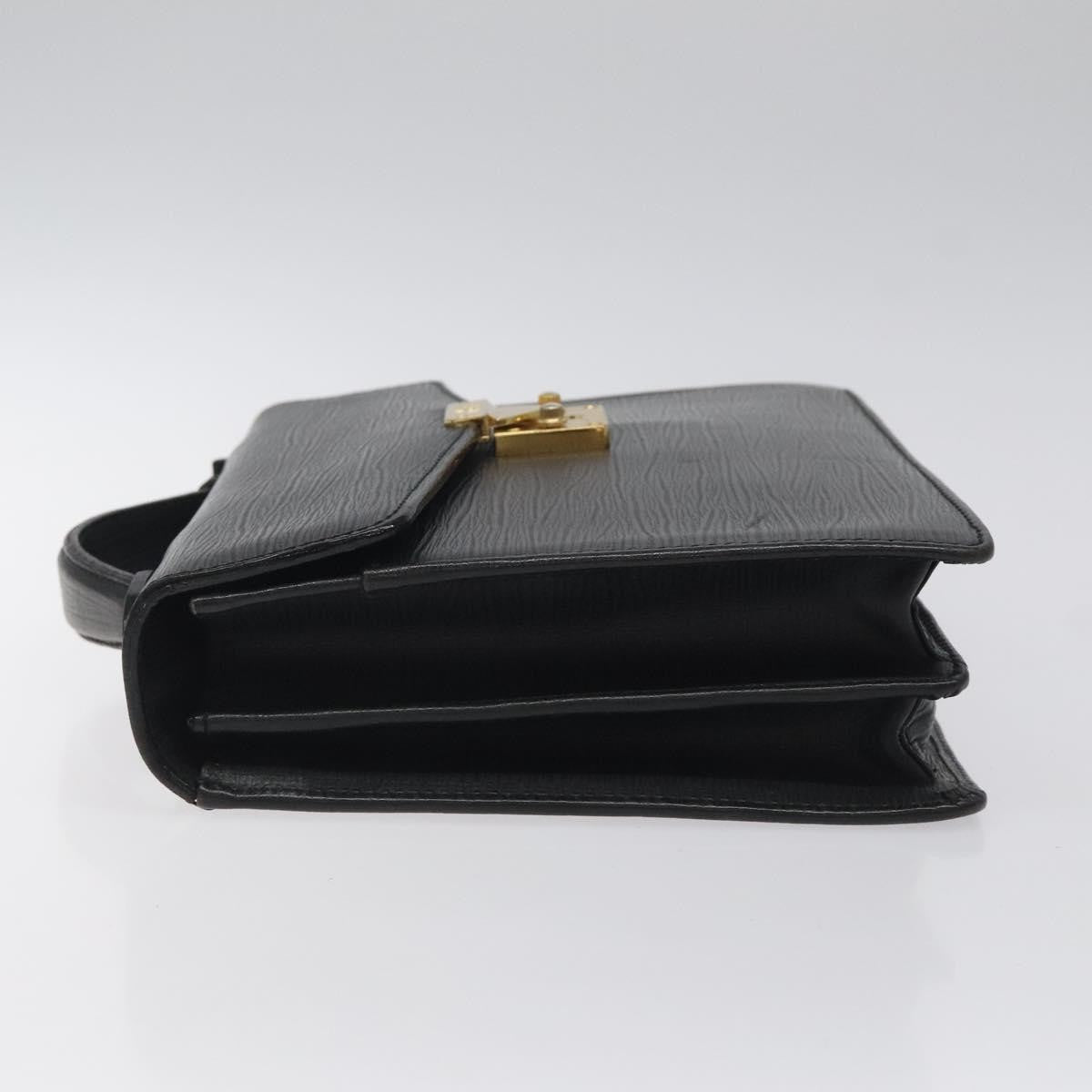 Versace Lock Flap Briefcase Leather, BLACK, LEATHER, Briefcase