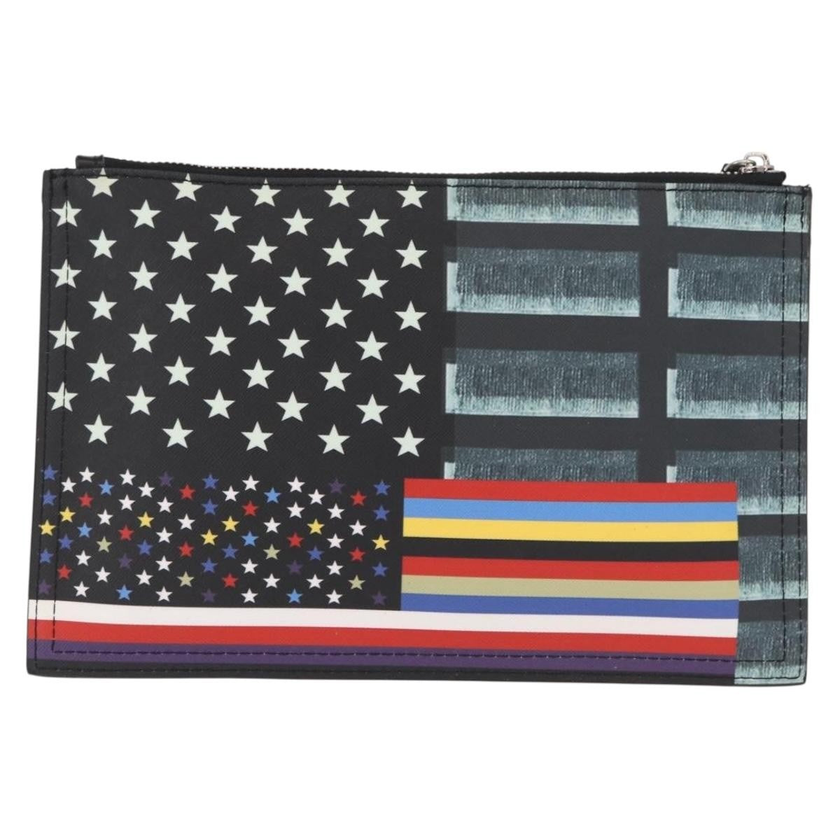Givenchy Zipped Pouch Printed Leather, MULTICOLOUR, LEATHER, Clutche & pouche