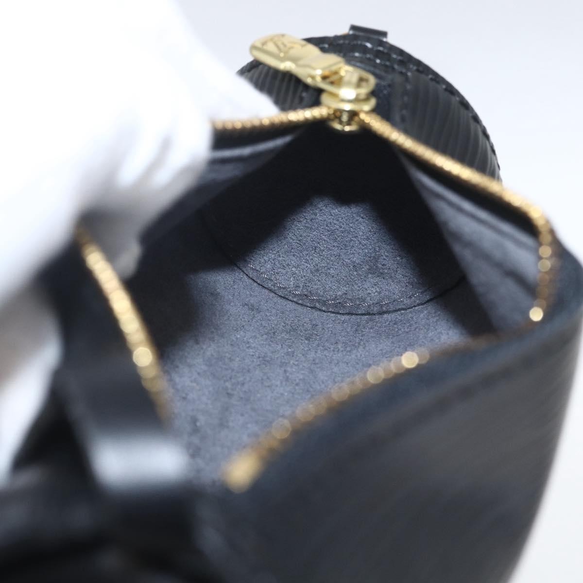 Louis Vuitton Soufflot Pochette Epi Leather, BLACK, LEATHER, Clutche & pouche