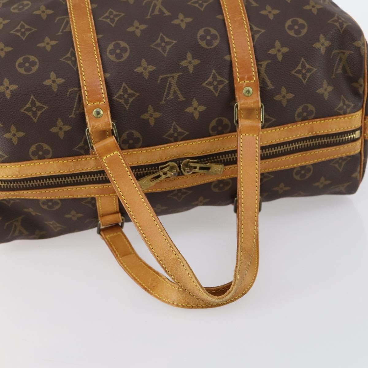 Louis Vuitton Sac Souple Handbag Monogram Canvas, BROWN, CANVAS, Travel bag