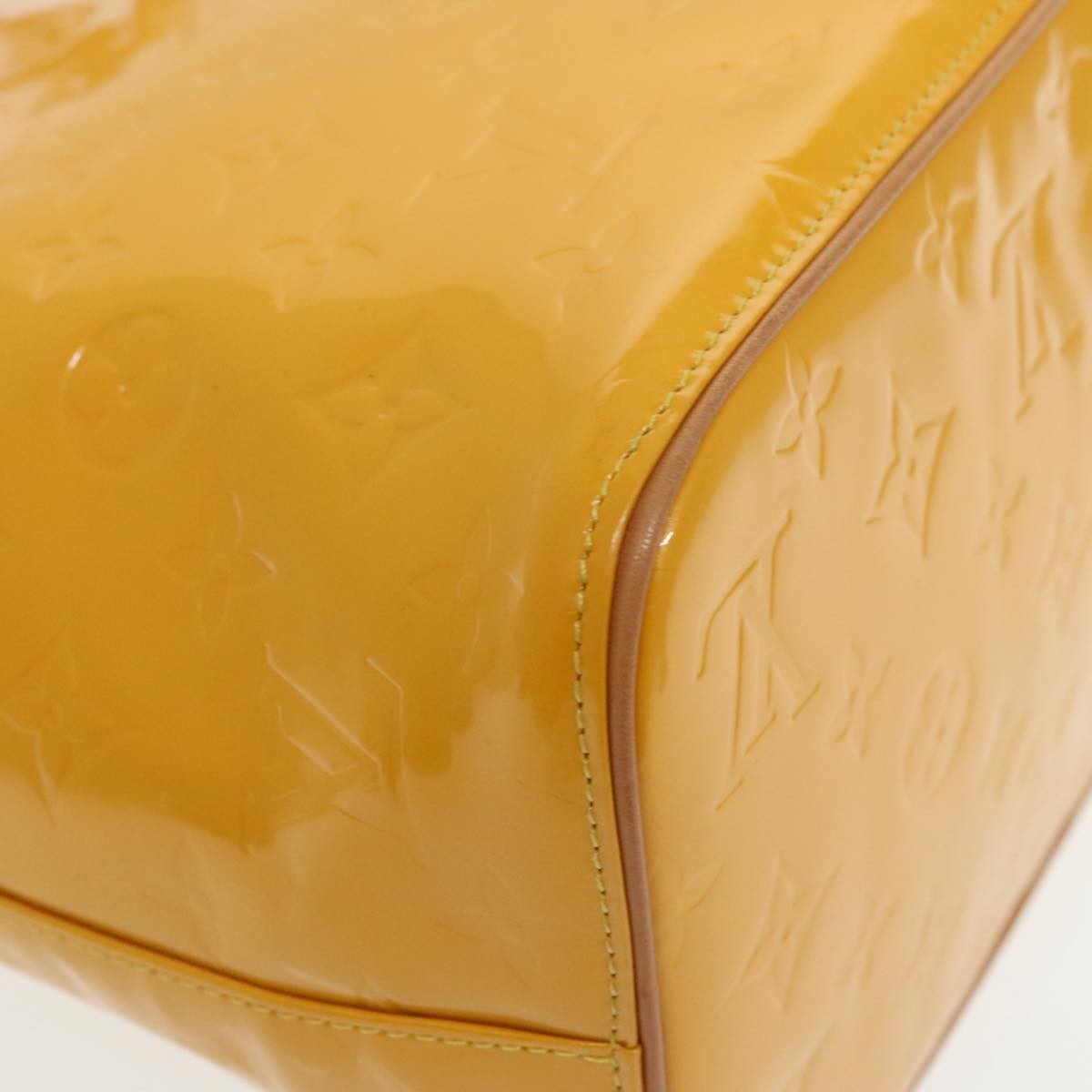 Louis Vuitton Houston Handbag Monogram Vernis, YELLOW, PATENT_LEATHER, Handbag
