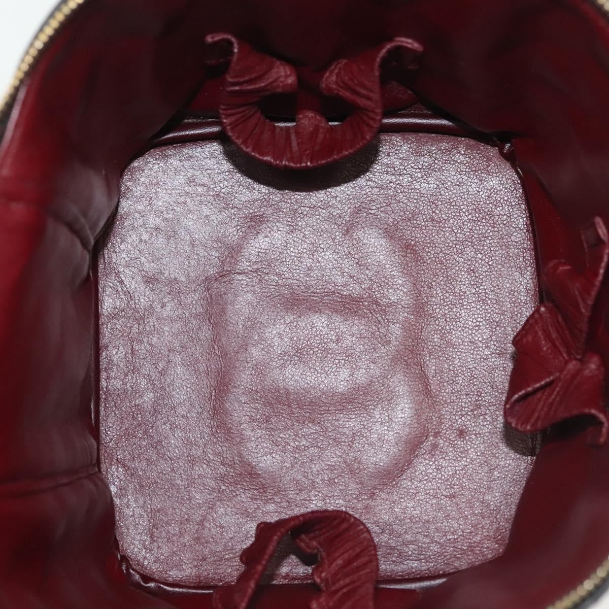 Chanel Vanity pouch Leather, BLACK, LEATHER, Toiletry Case