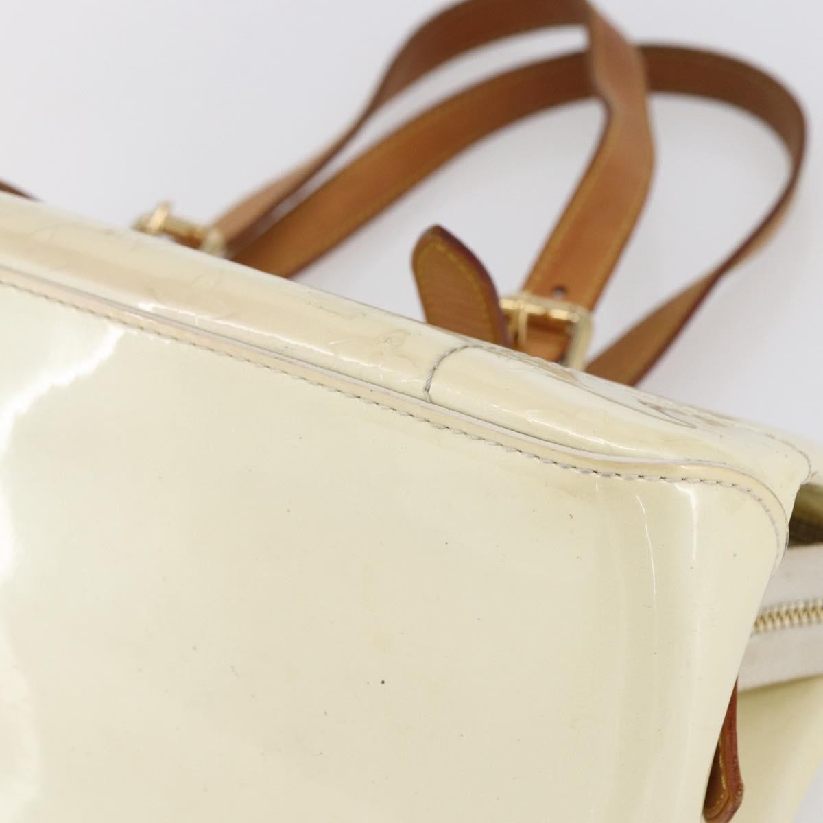 Louis Vuitton Rosewood Avenue Handbag Monogram Vernis, BEIGE, PATENT_LEATHER, Handbag