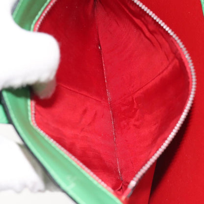 Celine Handbag Leather, GREEN, LEATHER, Handbag