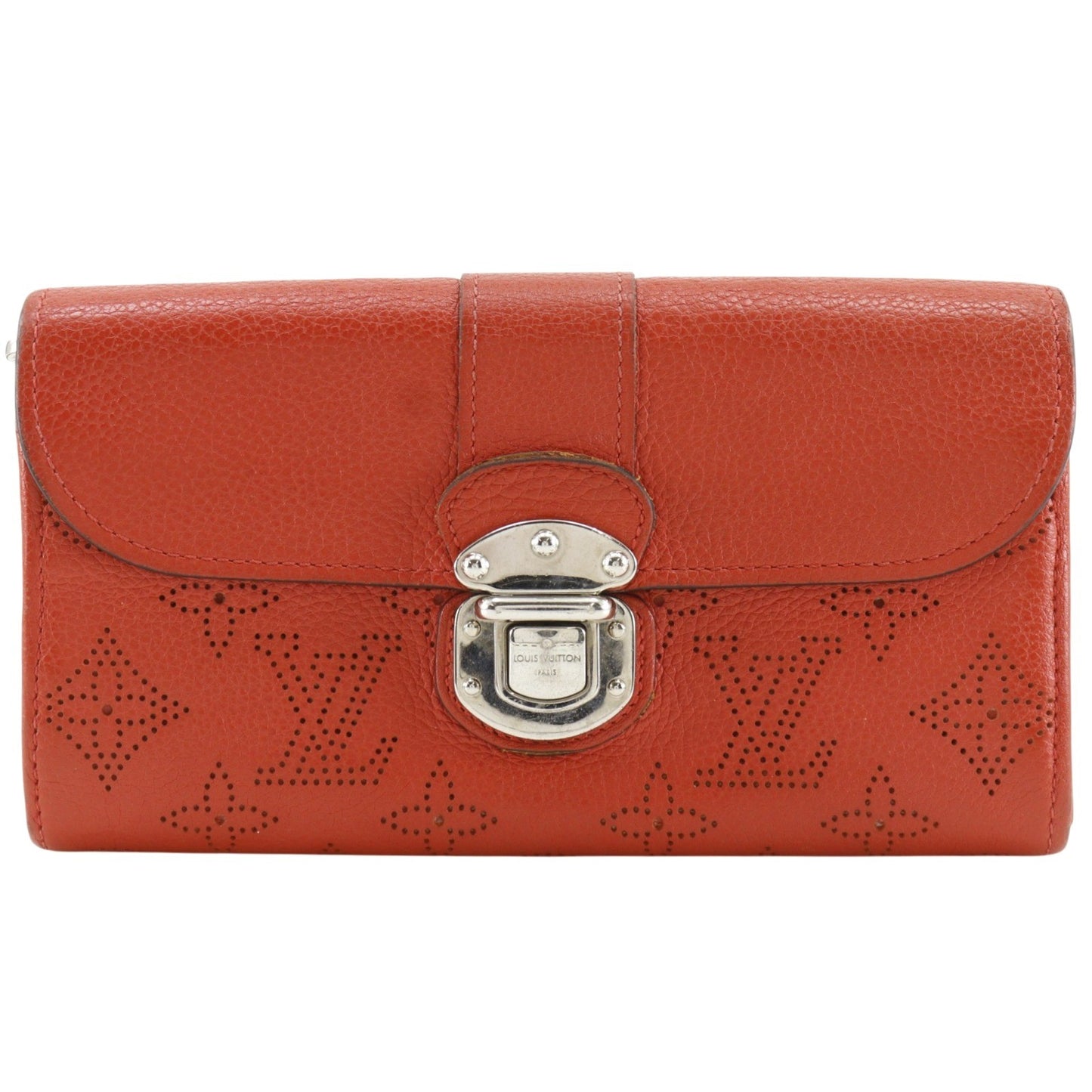 Louis Vuitton Iris Wallet Mahina Leather, Red, Leather, Wallet