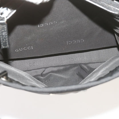 Gucci Bamboo Shopper Tote Canvas, BLACK, CANVAS, Tote bag