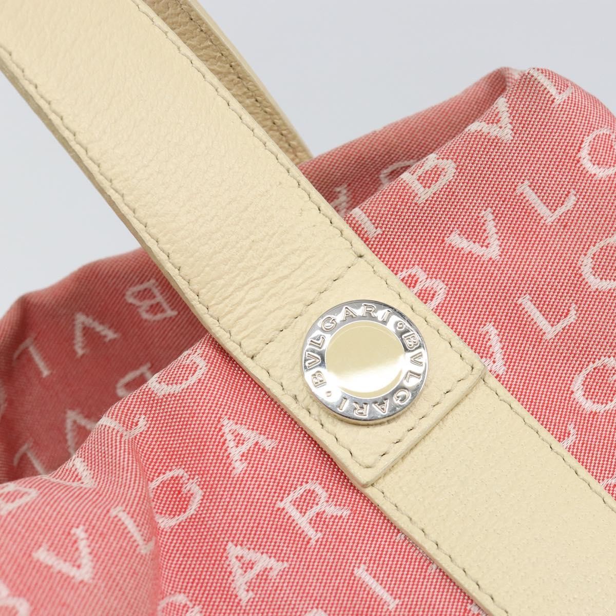 Bvlgari Logomania Handbag Canvas, PINK, CANVAS, Handbag