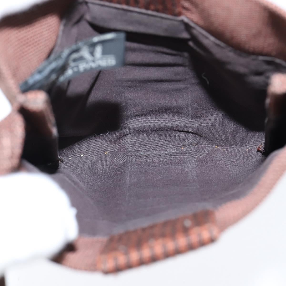 Hermes Herline Crossbody Canvas, BROWN, CANVAS, Clutche & pouche