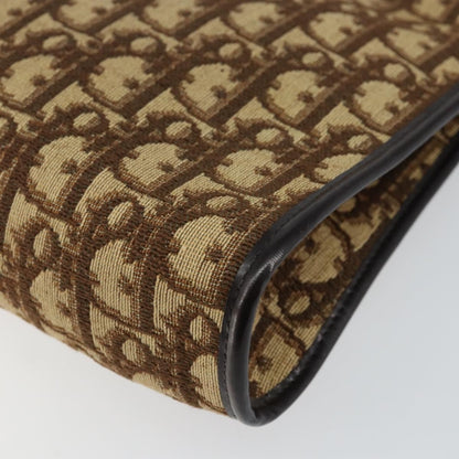 Christian Dior Vintage Trotter Shoulder Bag Canvas, BROWN, CANVAS, Shoulder bag