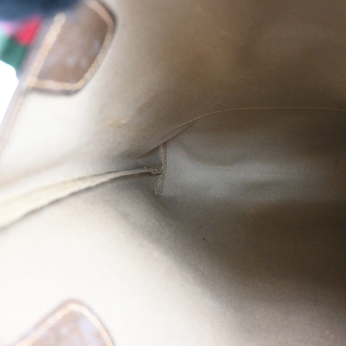 Gucci Vintage Web Strap Tote GG Coated Canvas, BEIGE, PVC, Tote bag