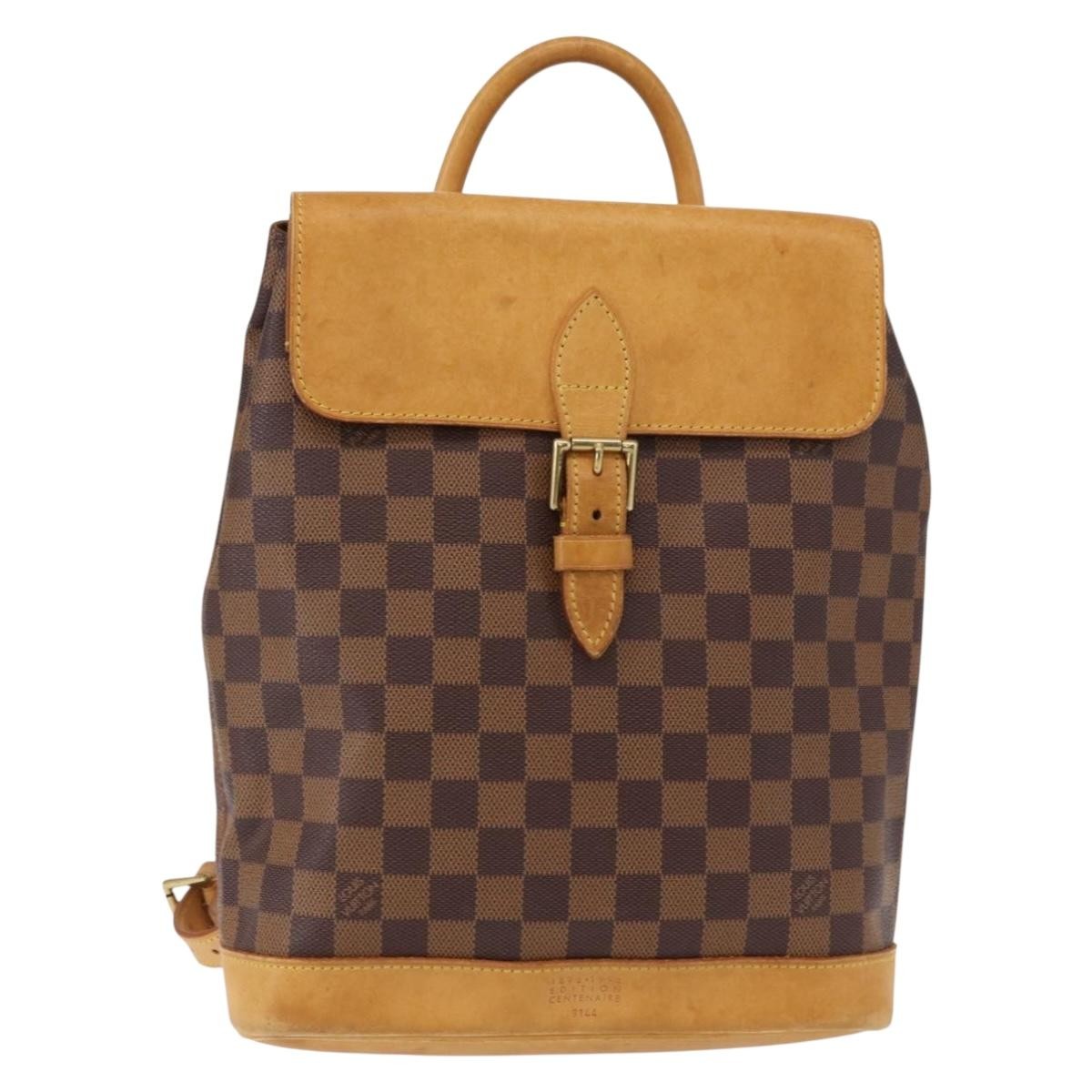 Louis Vuitton Arlequin Backpack Damier, BROWN, CANVAS, Backpack