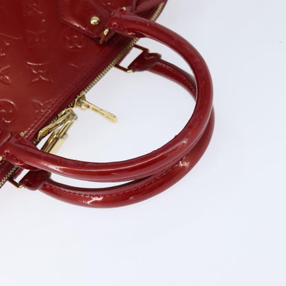 Louis Vuitton Alma Handbag Monogram Vernis, RED, PATENT_LEATHER, Handbag
