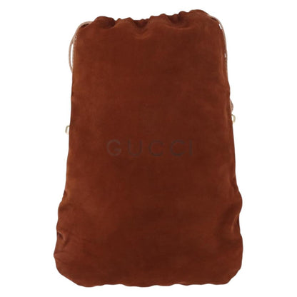 Gucci Pochette Suede, BROWN, SUEDE, Clutche & pouche