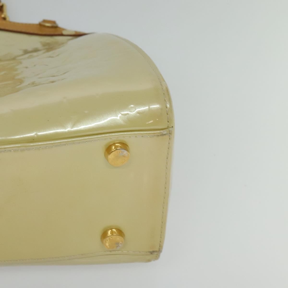 Louis Vuitton Brea Handbag Monogram Vernis, BEIGE, PATENT_LEATHER, Handbag